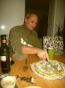 Zur Stärkung wurde kurz vorm Paukenschlag noch die Mitternachts-Torta Di Nocciola angeschnitten