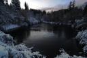 mit erstarrtem See